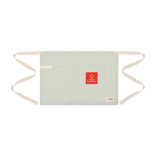 La Cuisine Recycled Cotton Bistro Apron - AWARE™ - Light Grey