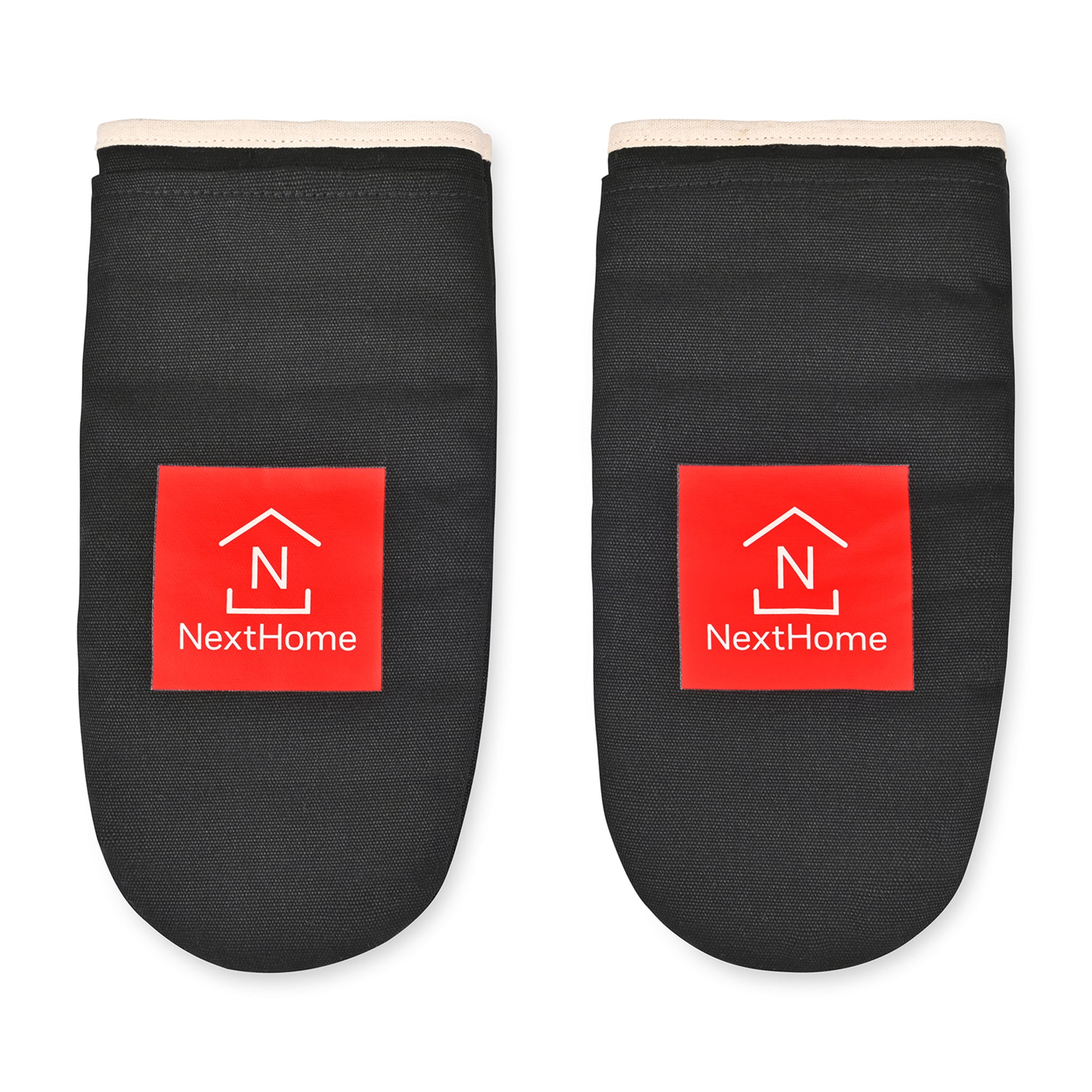 La Cuisine Recycled Cotton Oven Mitt Set - AWARE™ - Black