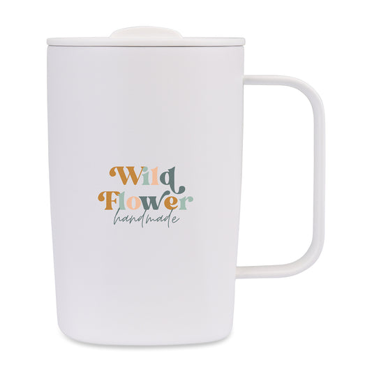 Aviana™ Rowan Recycled Stainless Steel Mug - 15 Oz. - Marshmallow