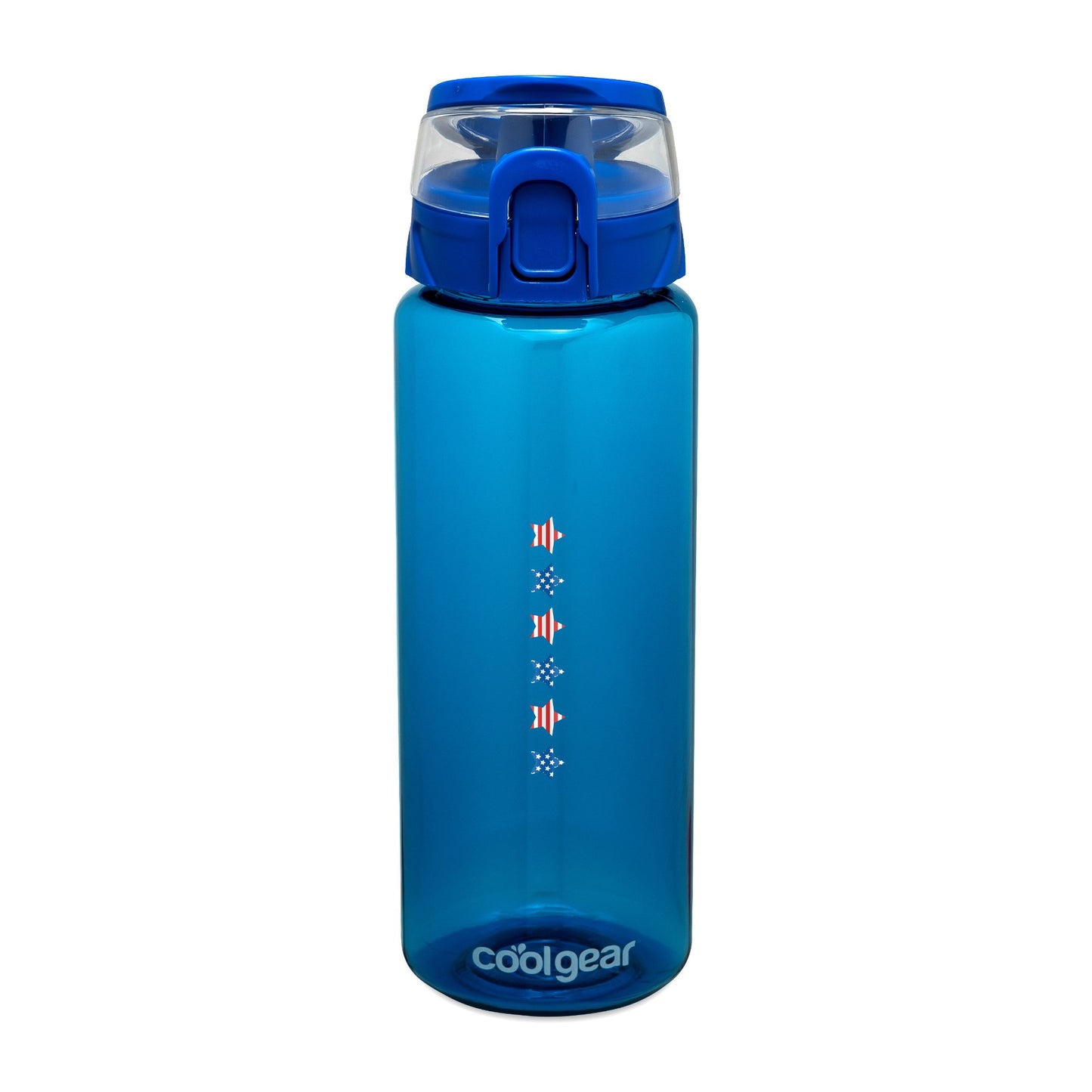 Cool Gear® Cylinder Bottle with Halo Lid - 32 Oz. - Blueberry