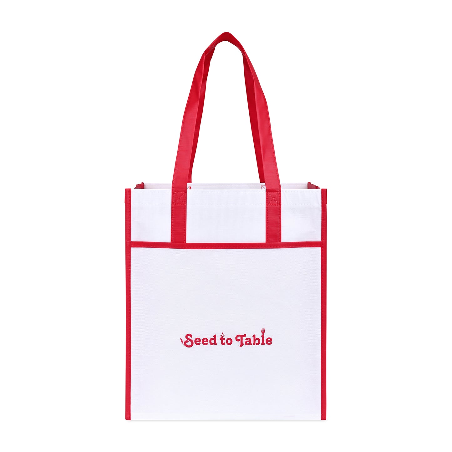 Harlow Laminated Recycled Non-Woven Shopper - Red