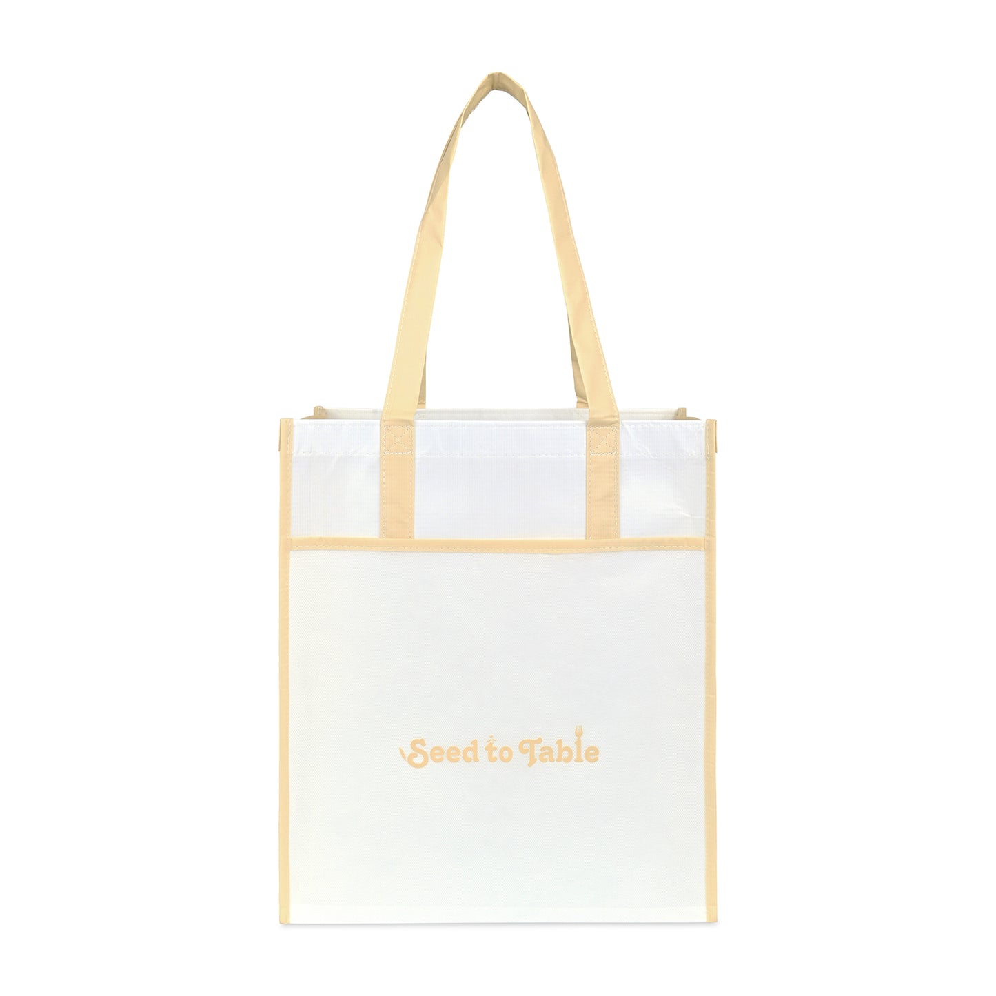 Harlow Laminated Recycled Non-Woven Shopper - Oatmeal