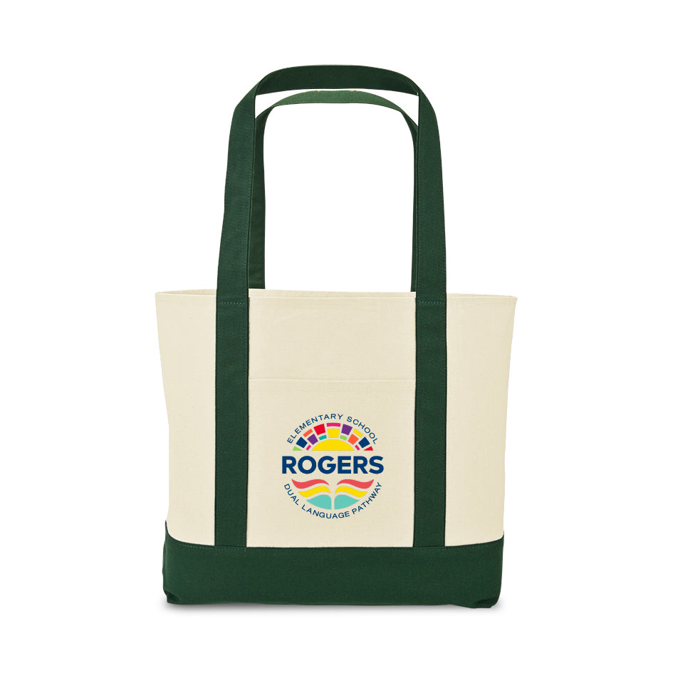 Large Canvas Tote - Green