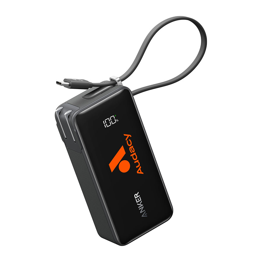Anker Power Bank (10K, Fusion, Built-In Cable)
