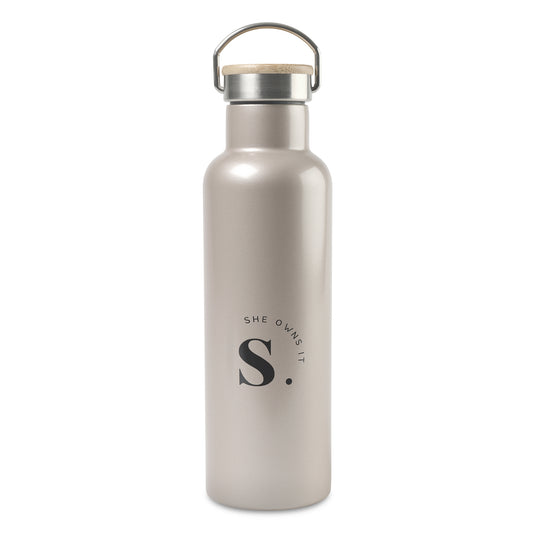 Aviana™ Metallics Double Wall Stainless Steel Wine Bottle - 25 Oz. - Champagne