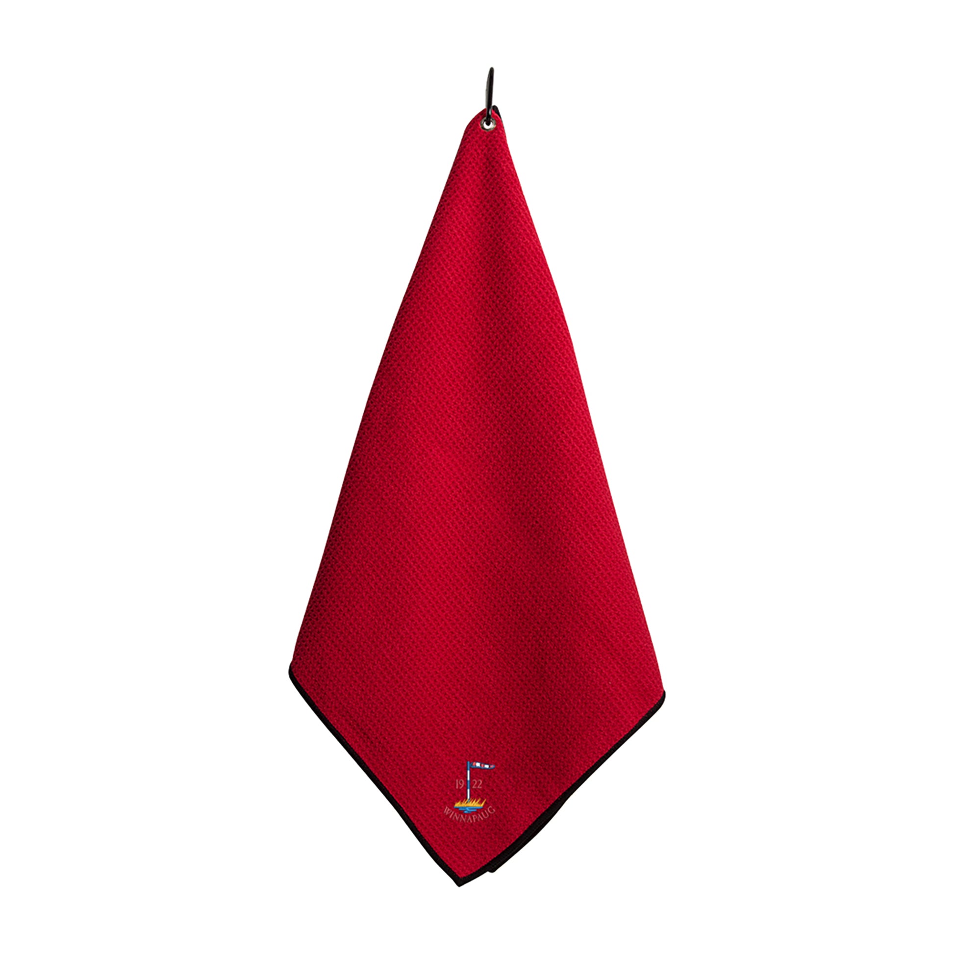 Ahead Microfiber Golf Towel - Red/Black