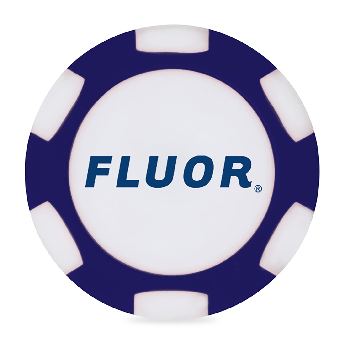 Ahead 2-Sided Poker Chip - Navy/White