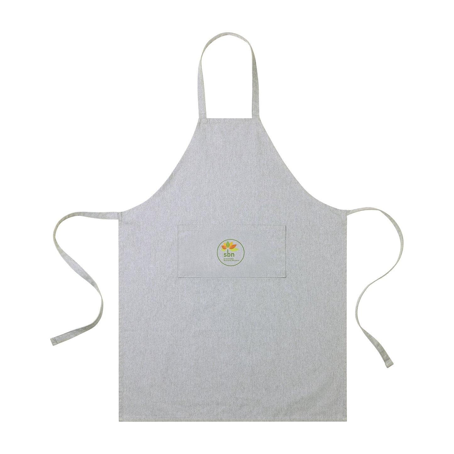 Recycled Cotton Bib Front Apron - AWARE™ - Light Grey