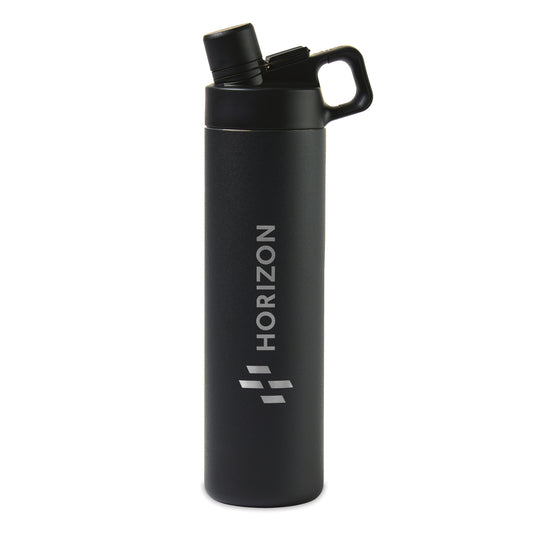 MiiR® Vacuum Insulated Wide Mouth Hatchback Chug Lid Bottle - 20 Oz. - Black Powder