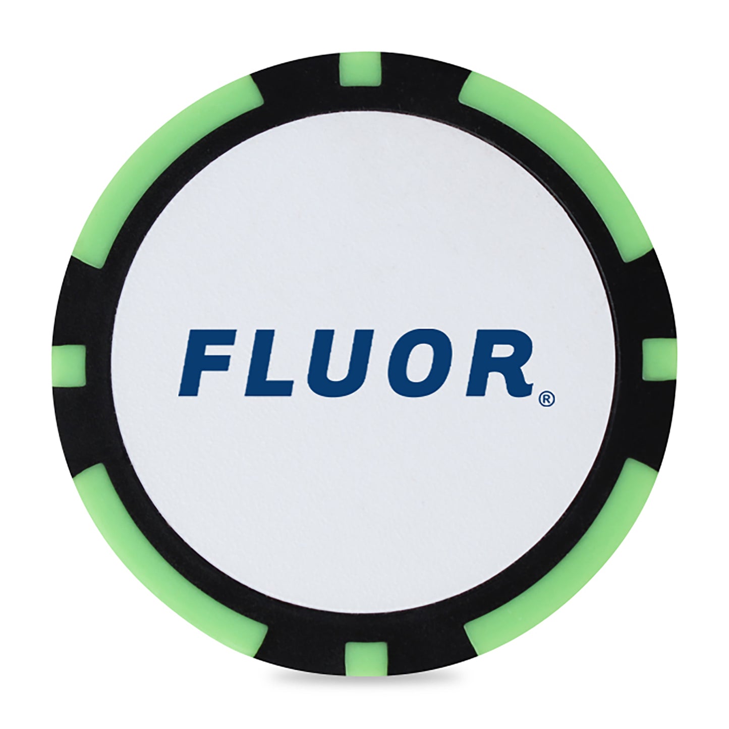 Ahead 2-Sided Poker Chip - Lime/Black