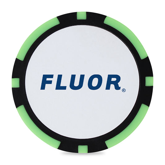 Ahead 2-Sided Poker Chip - Lime/Black