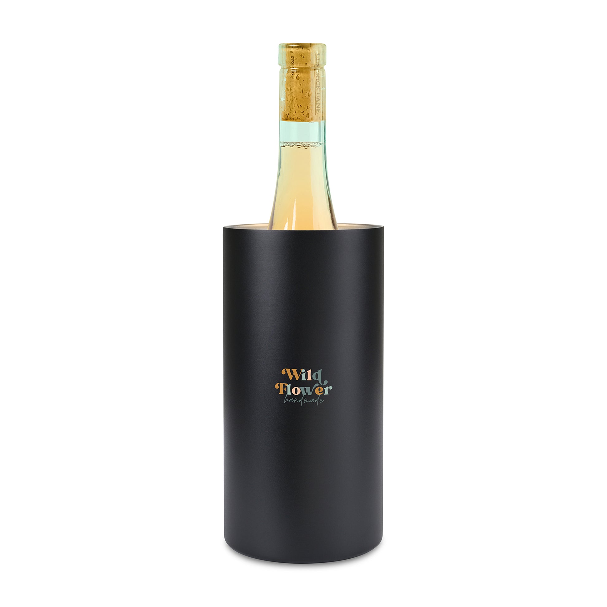 Aviana™ Rowan Recycled Stainless Steel Wine Chiller - Black