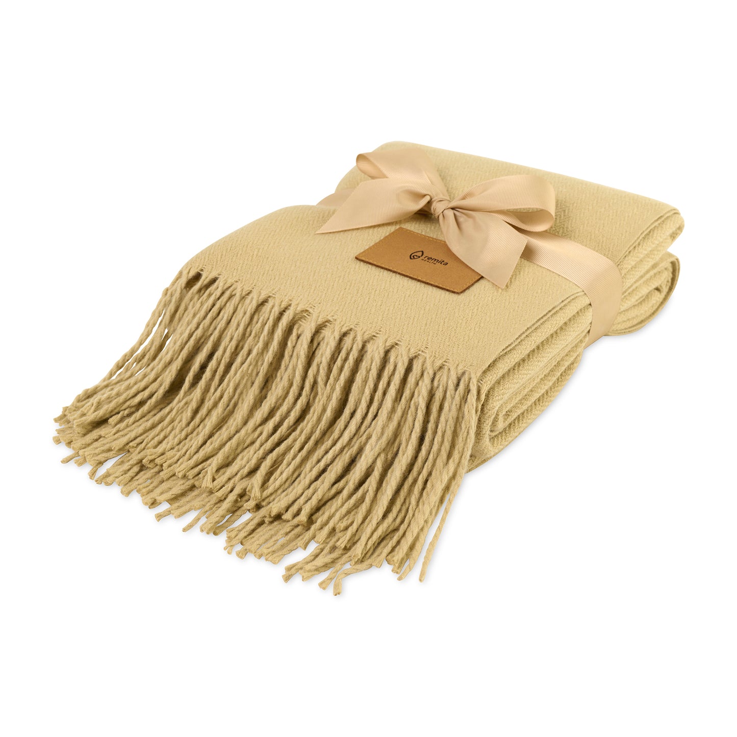 Everlasting Throw Blanket - Fawn Herringbone
