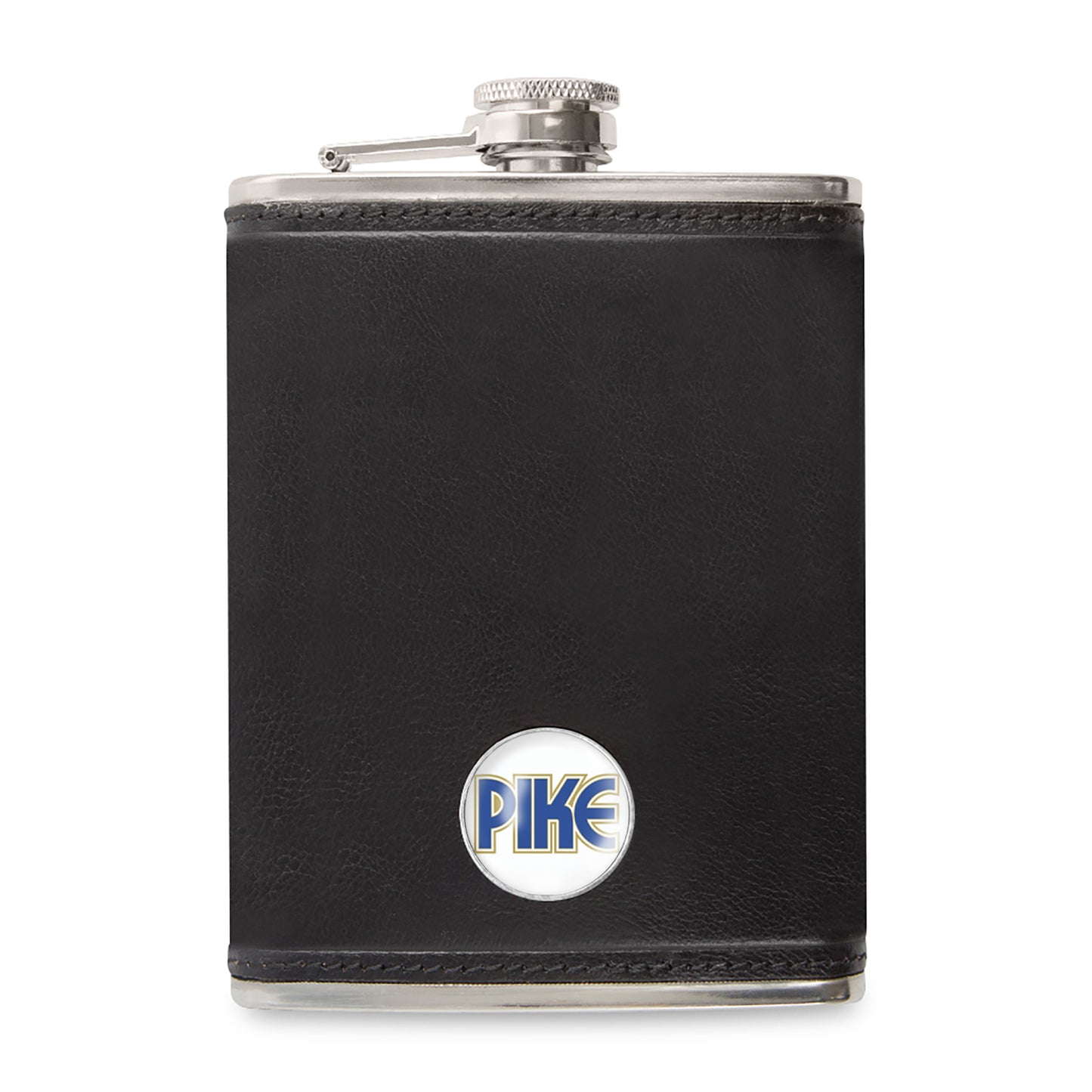 Ahead Leather Flask - Black