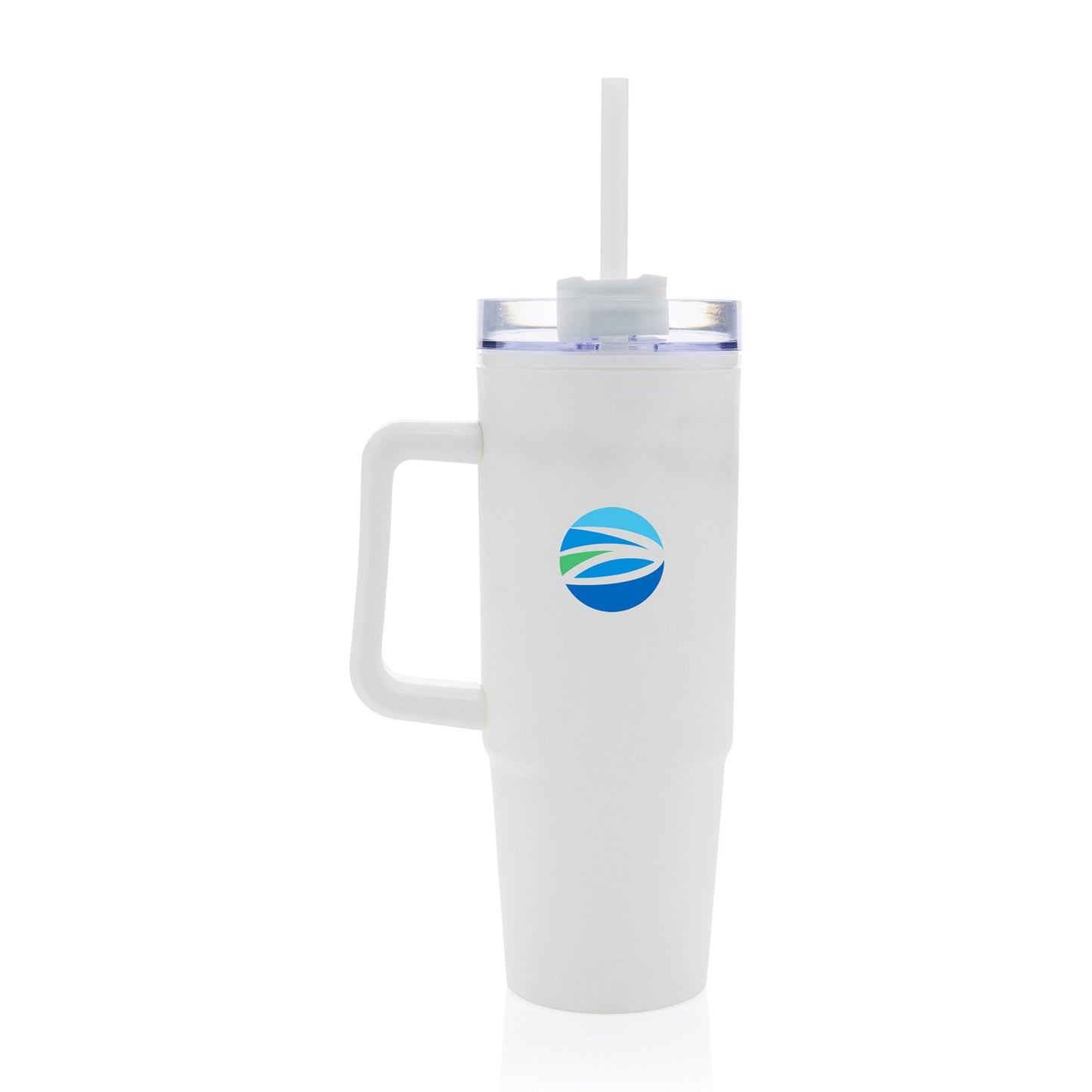 Tana Plastic Tumbler with Handle 900ML - White