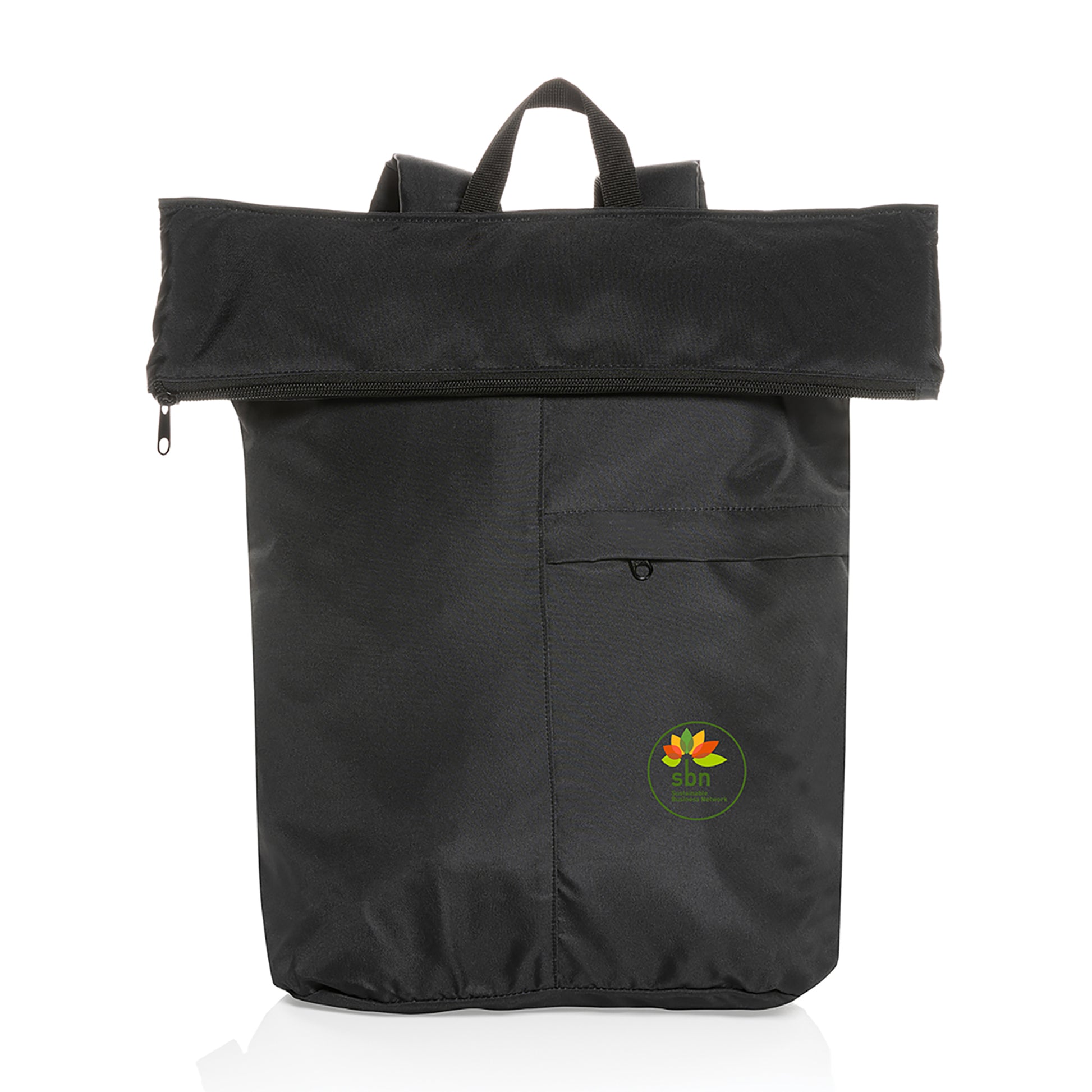 Dillon AWARE™ rPET Lightweight Foldable Backpack - Black