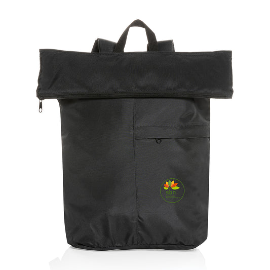 Dillon AWARE™ rPET Lightweight Foldable Backpack - Black