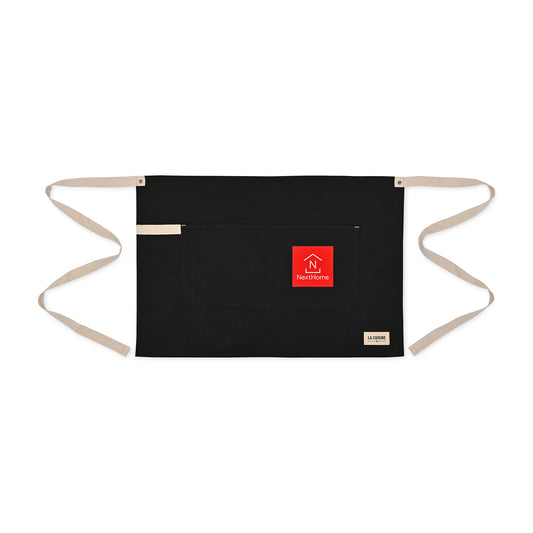 La Cuisine Recycled Cotton Bistro Apron - AWARE™ - Black