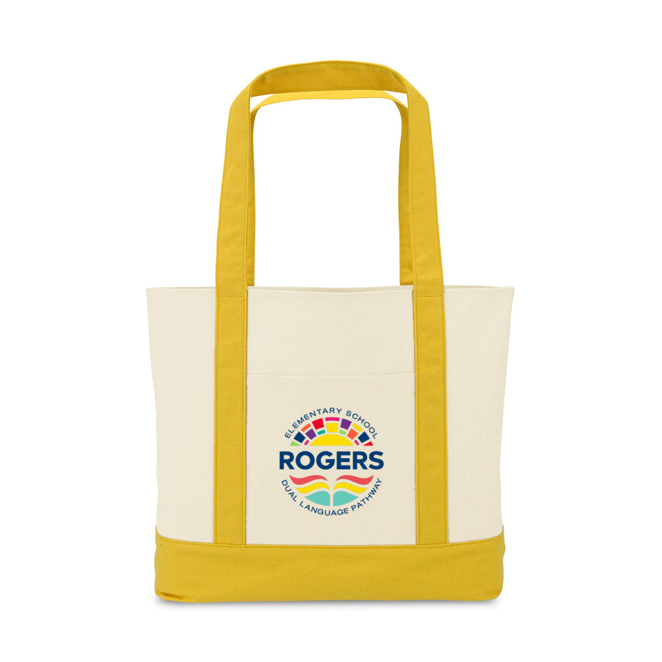Large Canvas Tote - Yellow