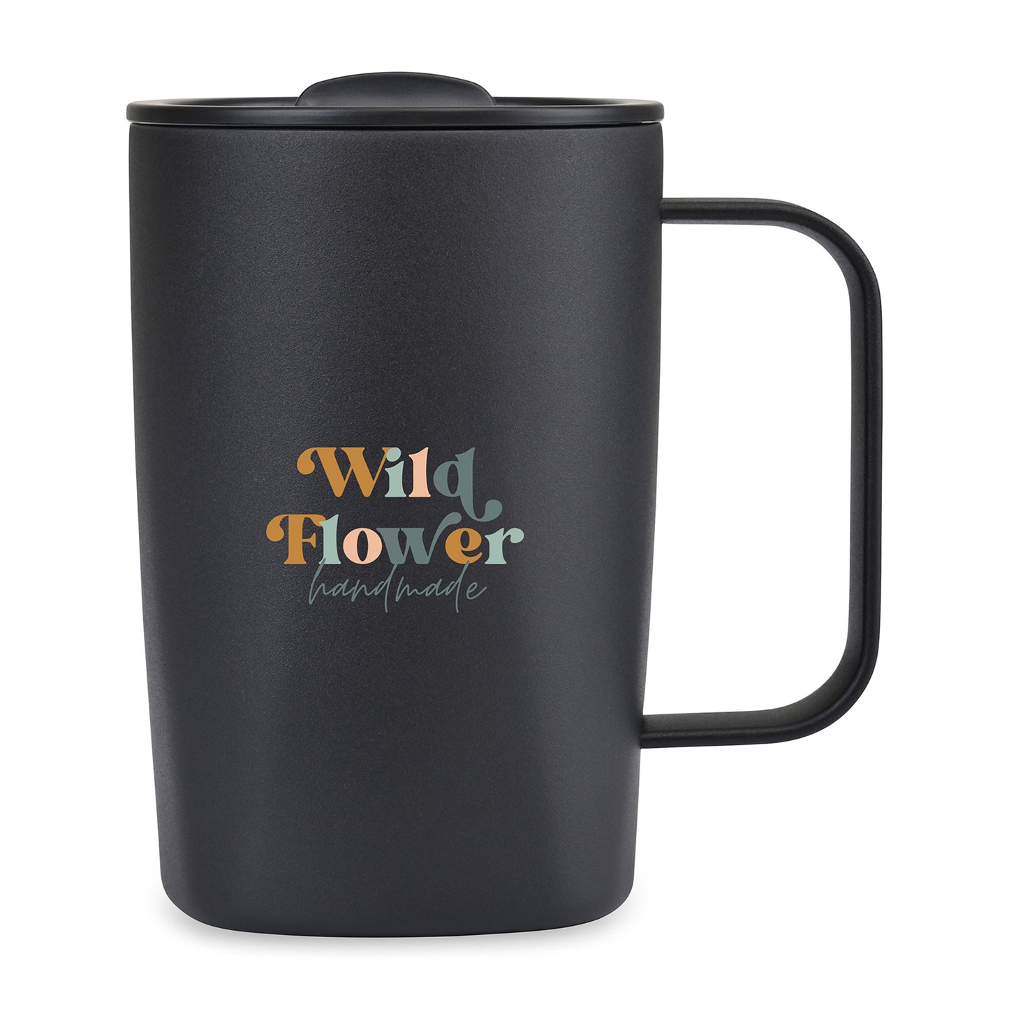 Aviana™ Rowan Recycled Stainless Steel Mug - 15 Oz. - Black