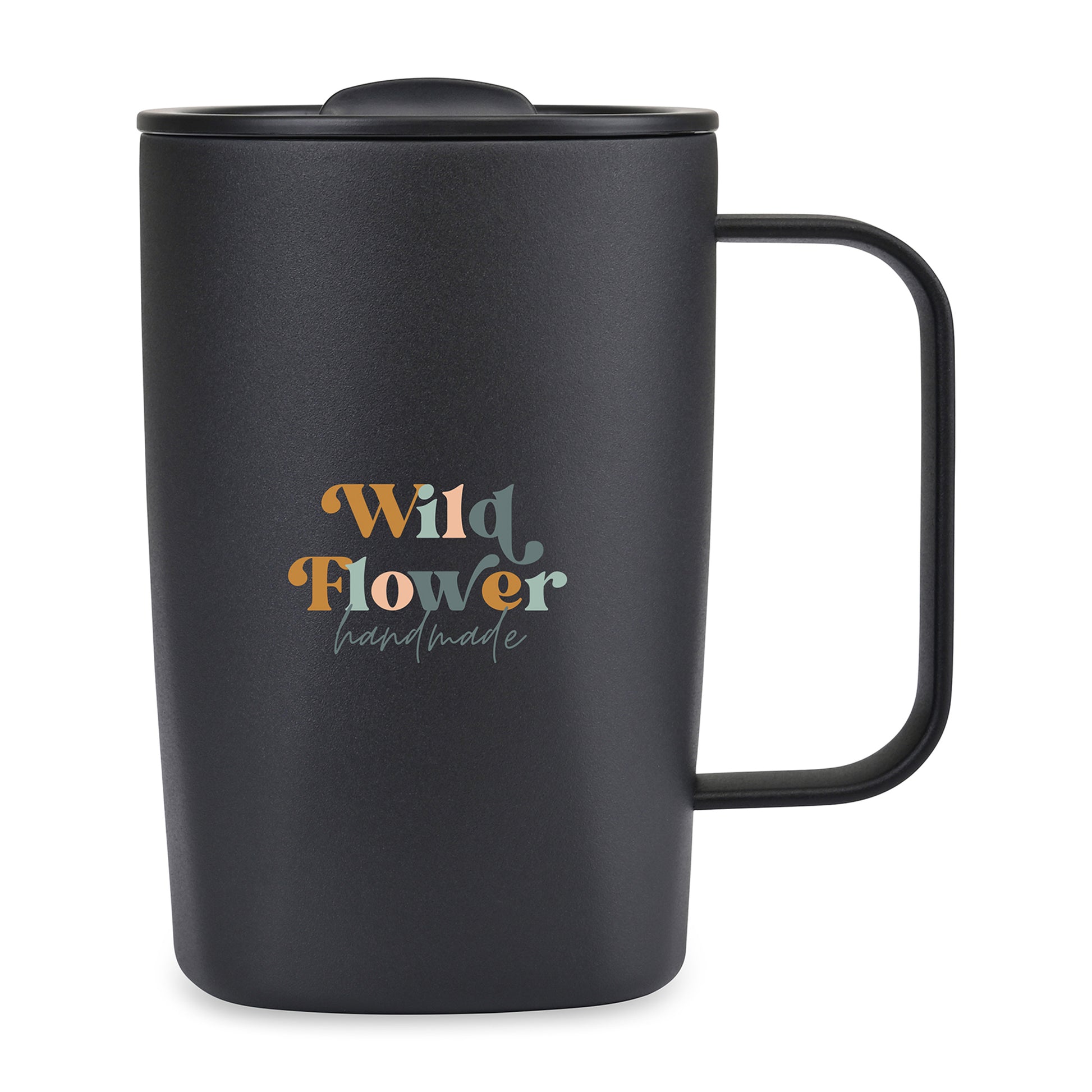 Aviana™ Rowan Recycled Stainless Steel Mug - 15 Oz. - Black