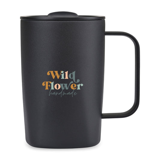 Aviana™ Rowan Recycled Stainless Steel Mug - 15 Oz. - Black