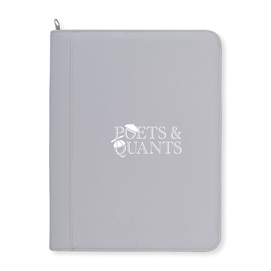 Morgan Executive Zippered Padfolio - Greystone
