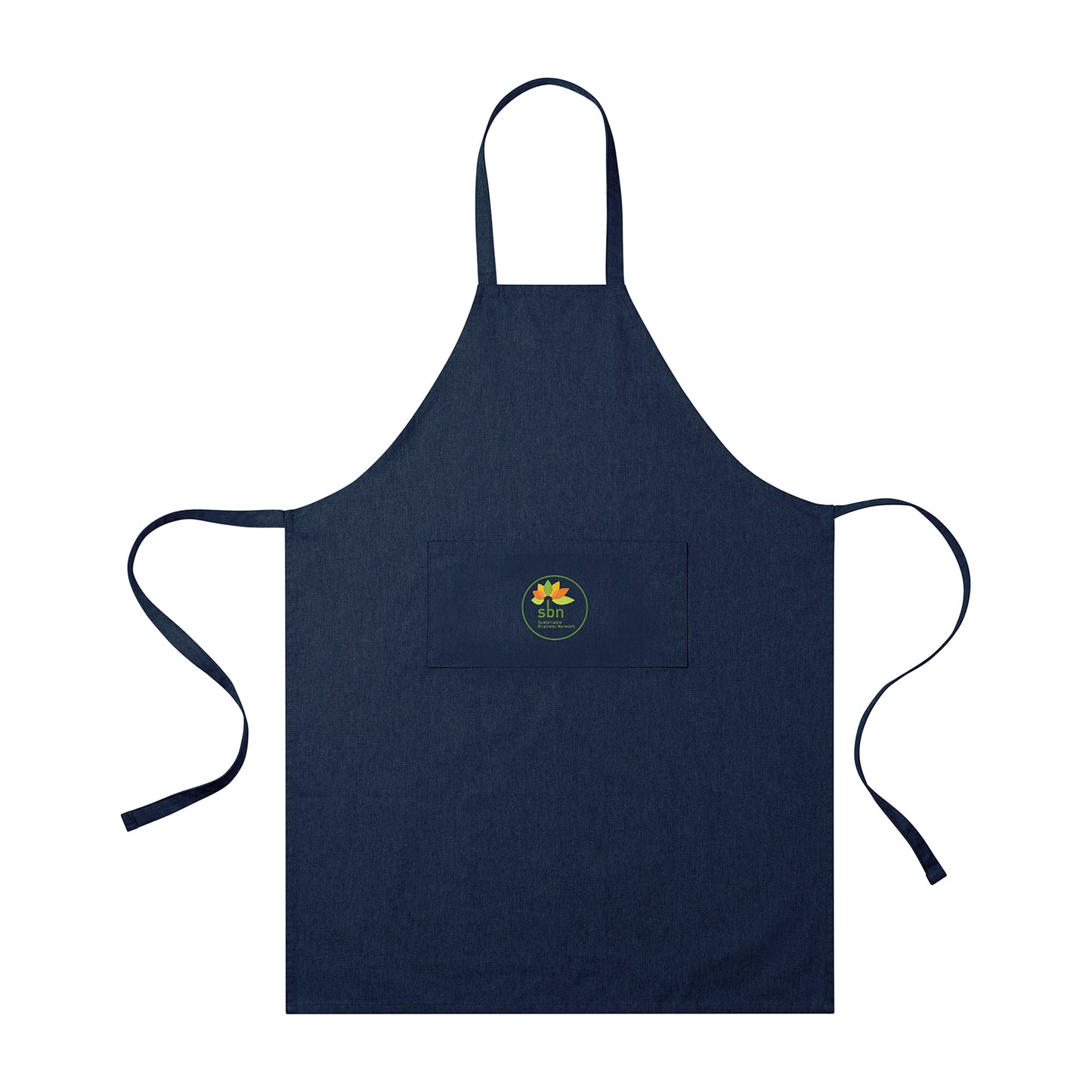 Recycled Cotton Bib Front Apron - AWARE™ - Indigo Denim