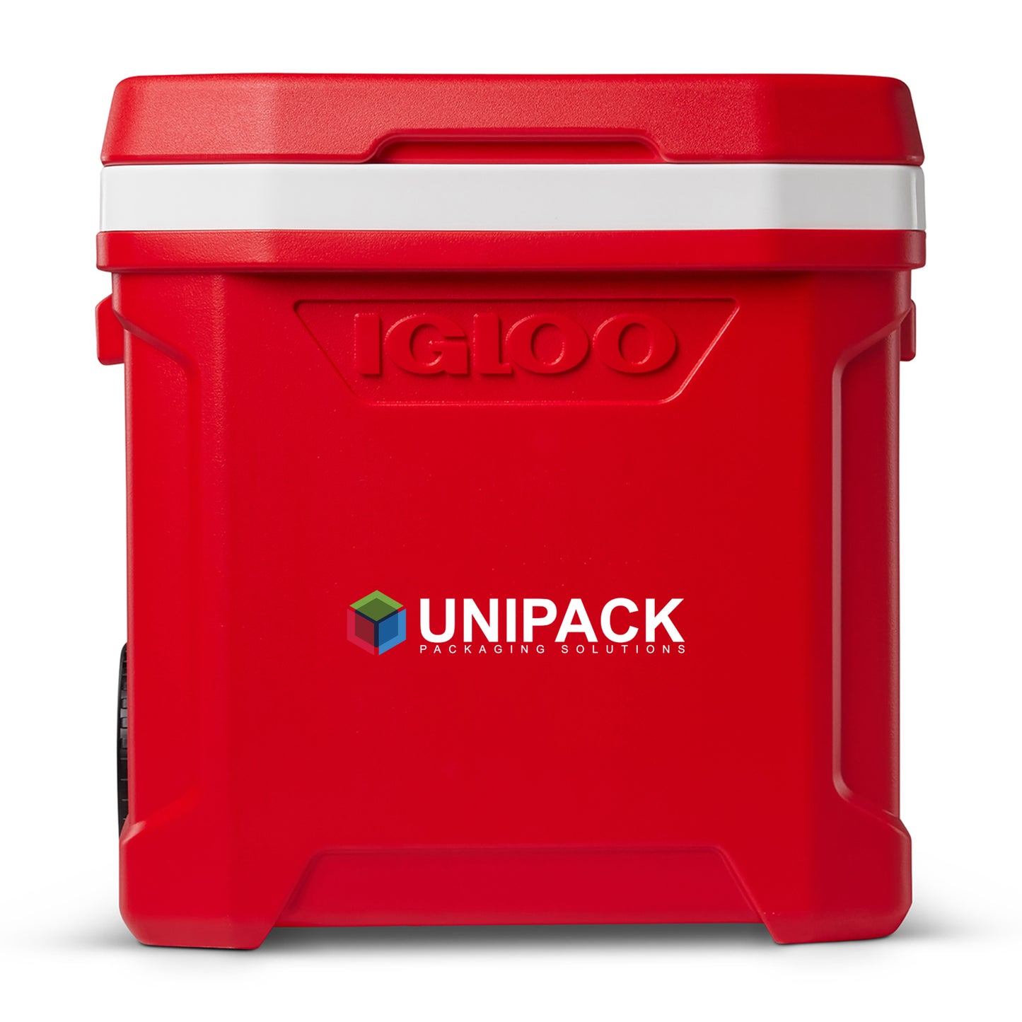 Igloo® Profile II 60 Qt Roller Cooler - White-Red Star