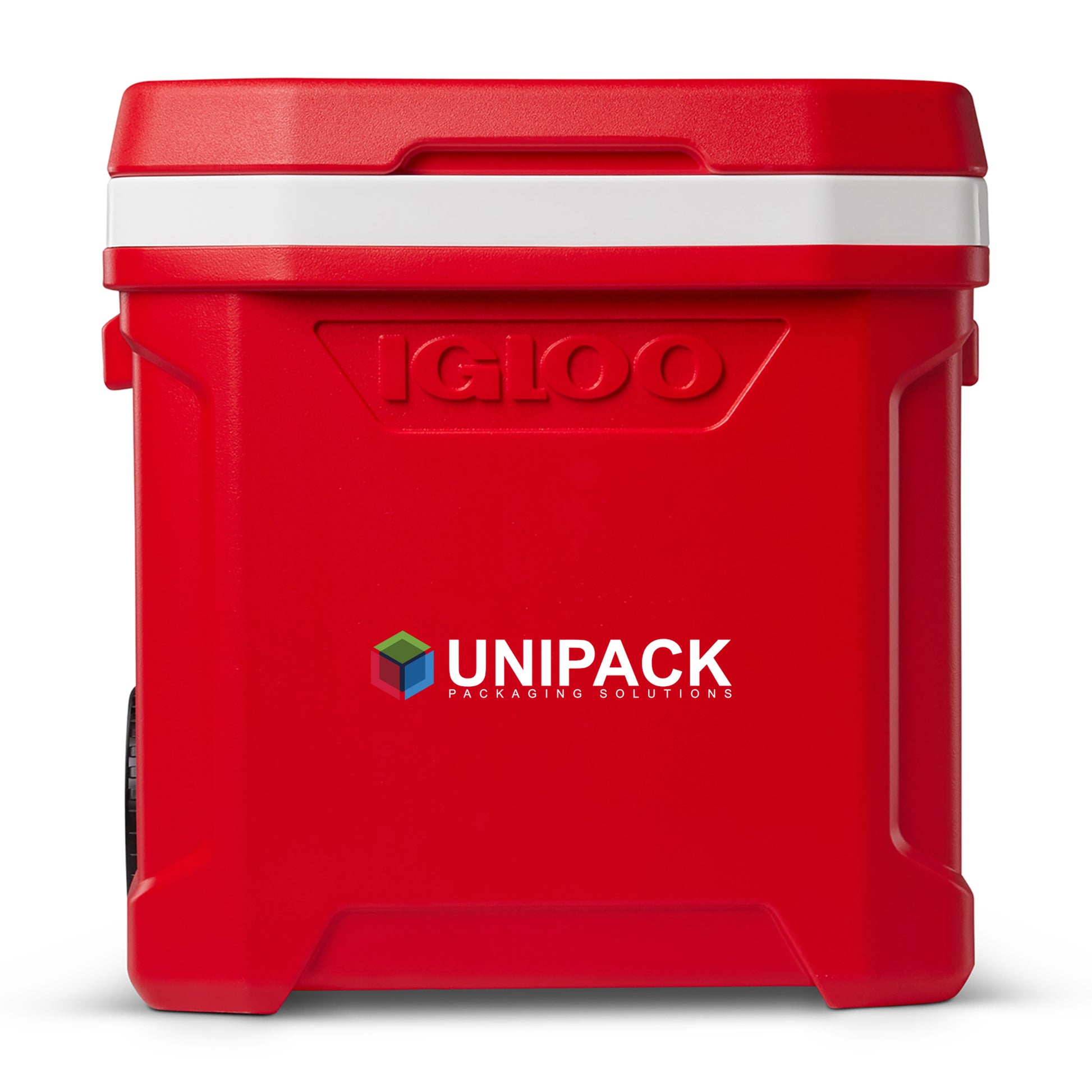 Igloo® Profile II 60 Qt Roller Cooler - White-Red Star