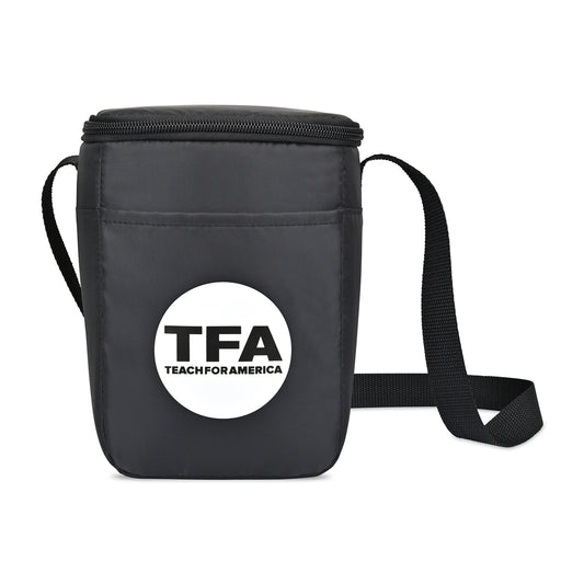 Arlo Recycled rPET 6 Can Lunch Cooler - Black