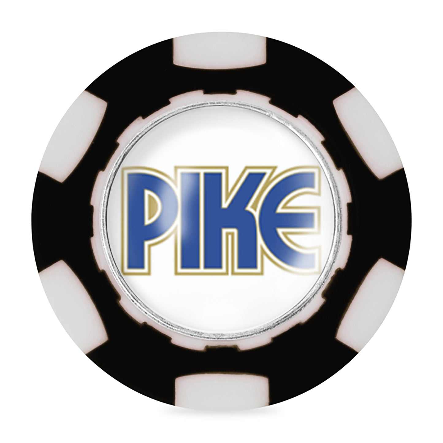 Ahead Poker Chip with Ball Marker - Black/White