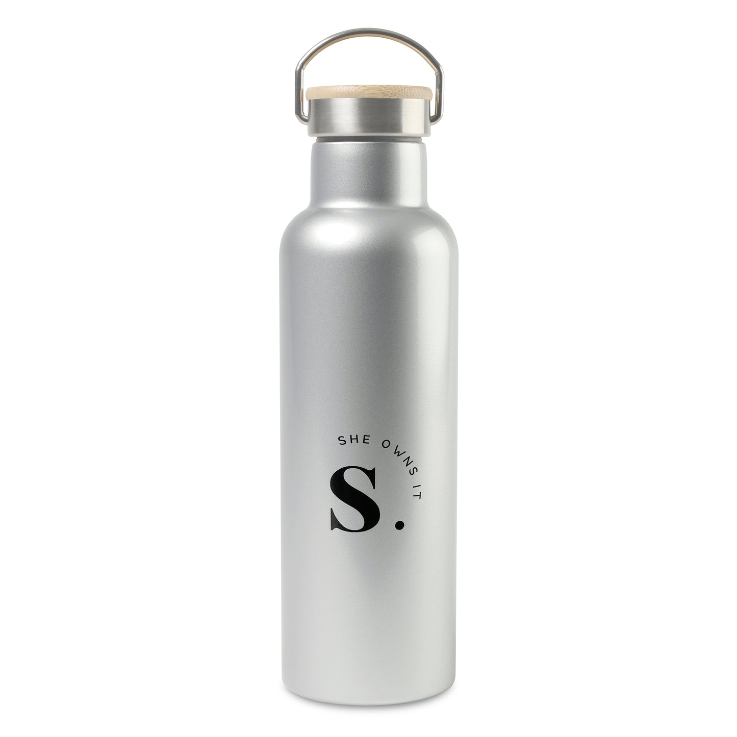 Aviana™ Metallics Double Wall Stainless Steel Wine Bottle - 25 Oz. - Metallic Silver